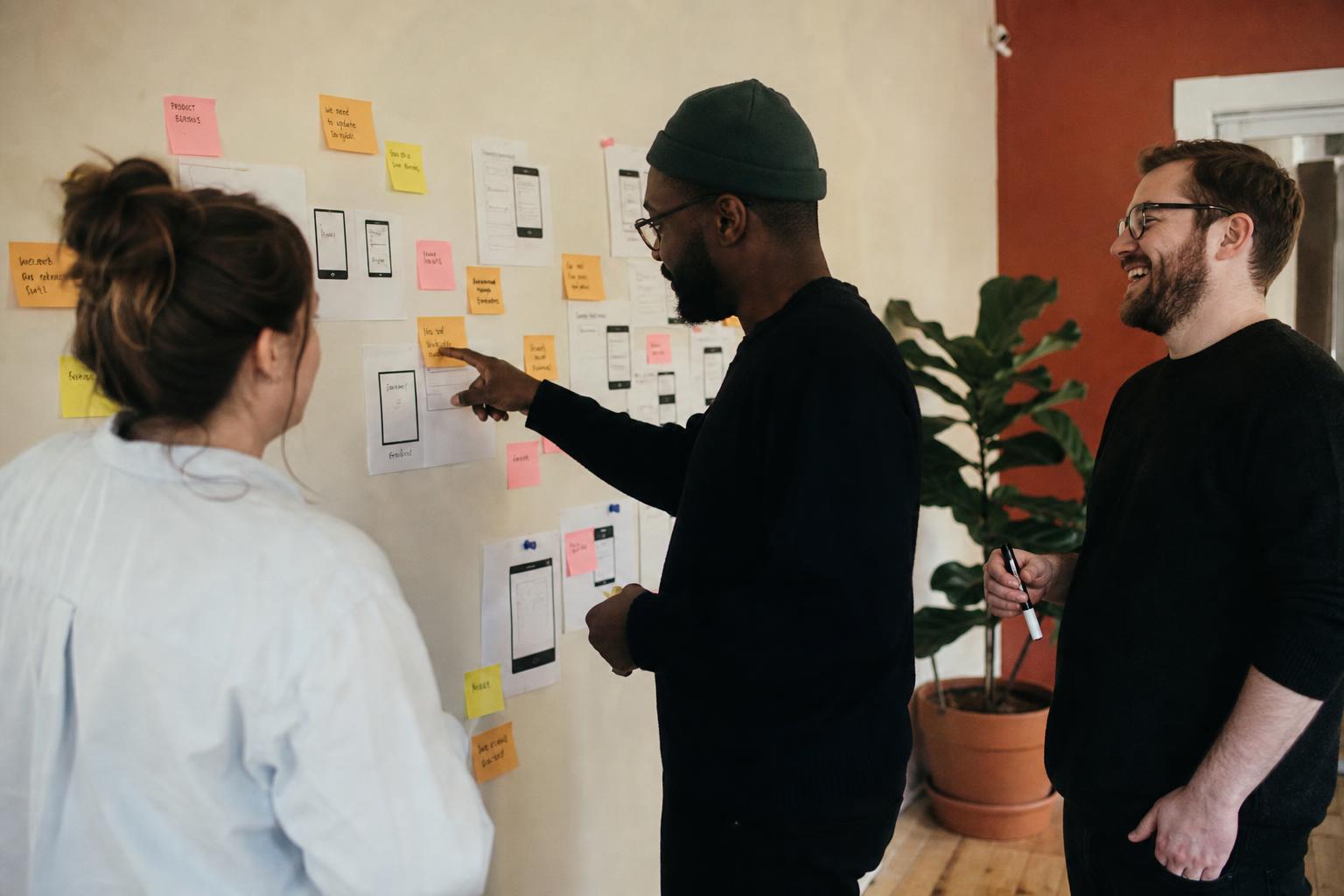Brainstorm aan de wall